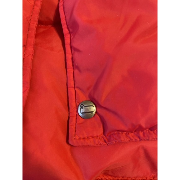 Woolrich Unisex Med Vintage 60's Puffer Down Vest  Red Snap Outdoor Casual - Picture 6 of 7